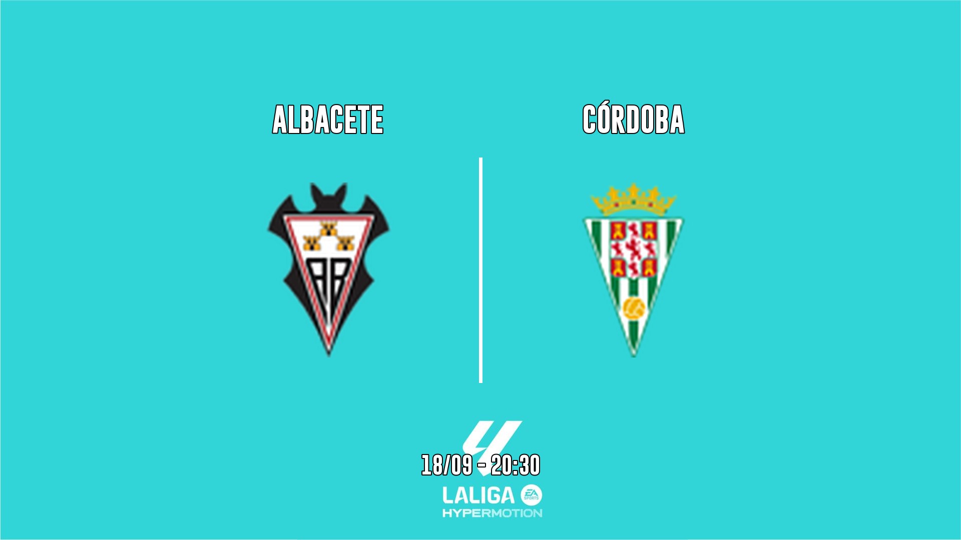 Cartel del partido Albacete vs Córdoba