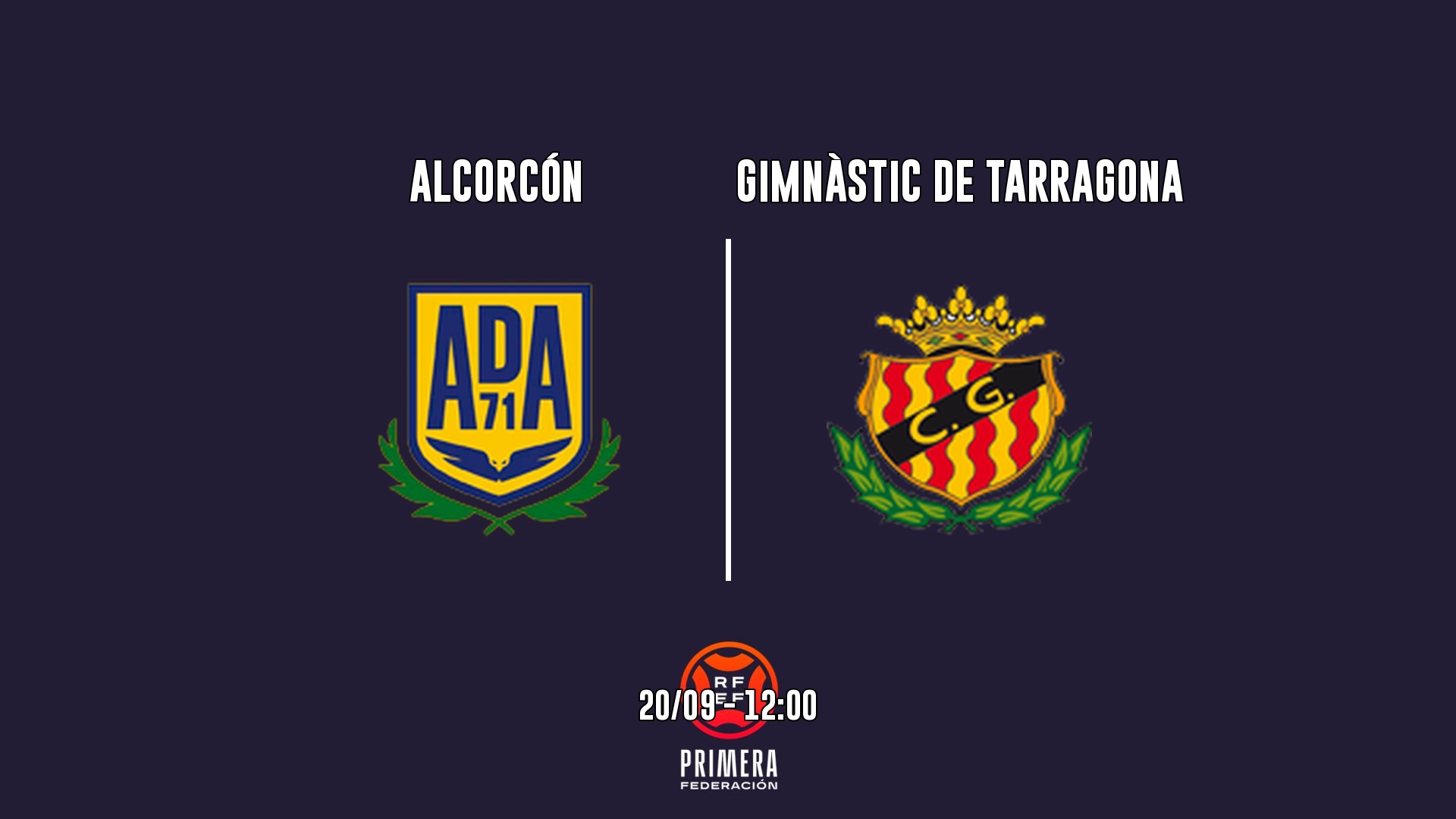 Cartel del partido Alcorcón vs Gimnàstic