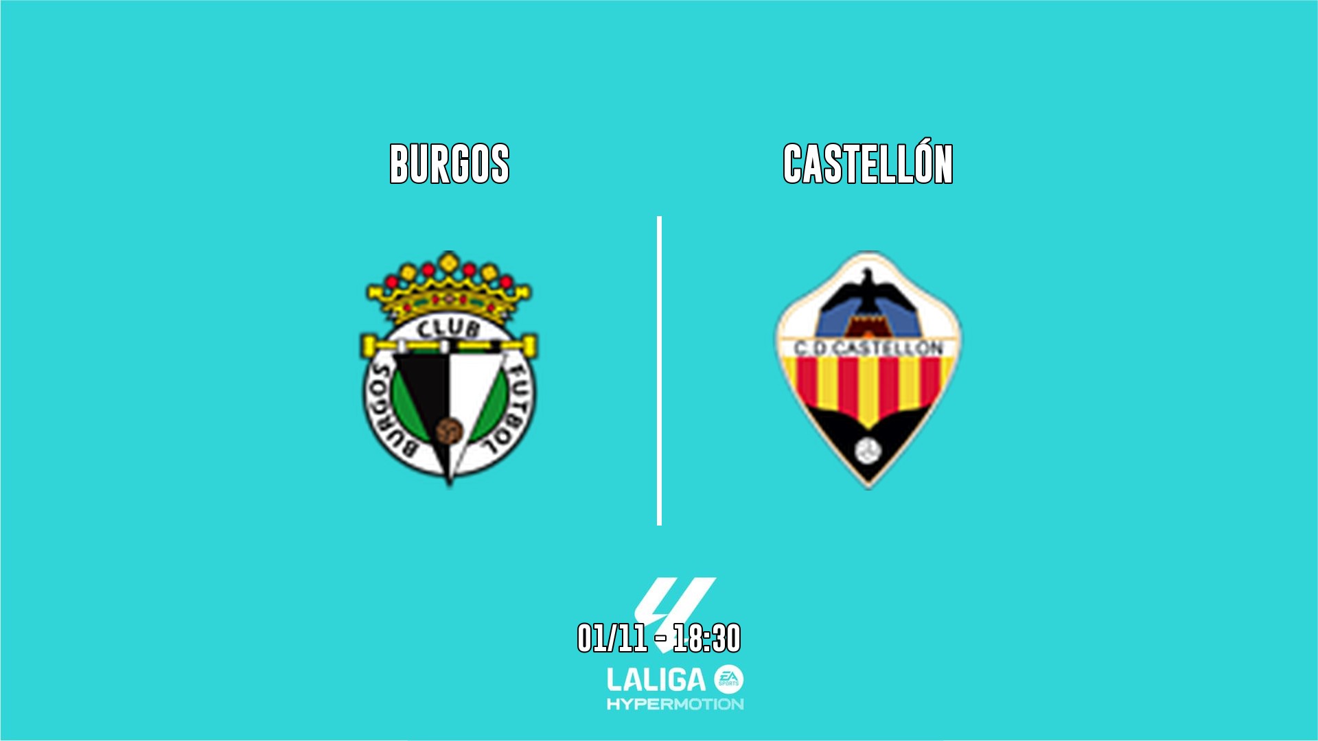Cartel del partido Burgos vs Castellón