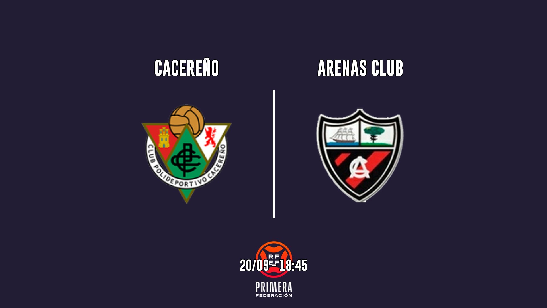 Cartel del partido Arenas Club vs Arenas Club
