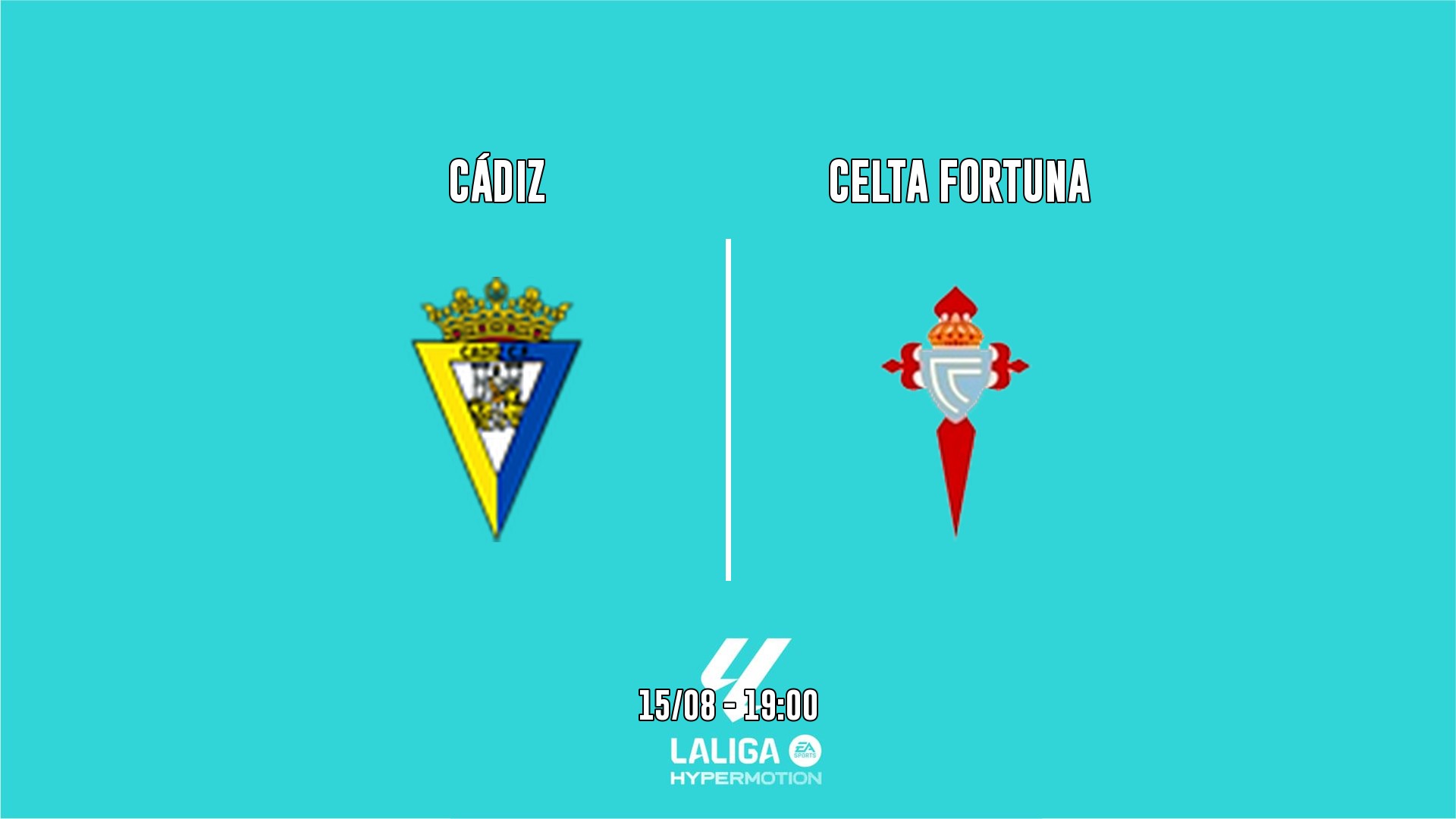 Cartel del partido Cádiz vs Celta Fortuna