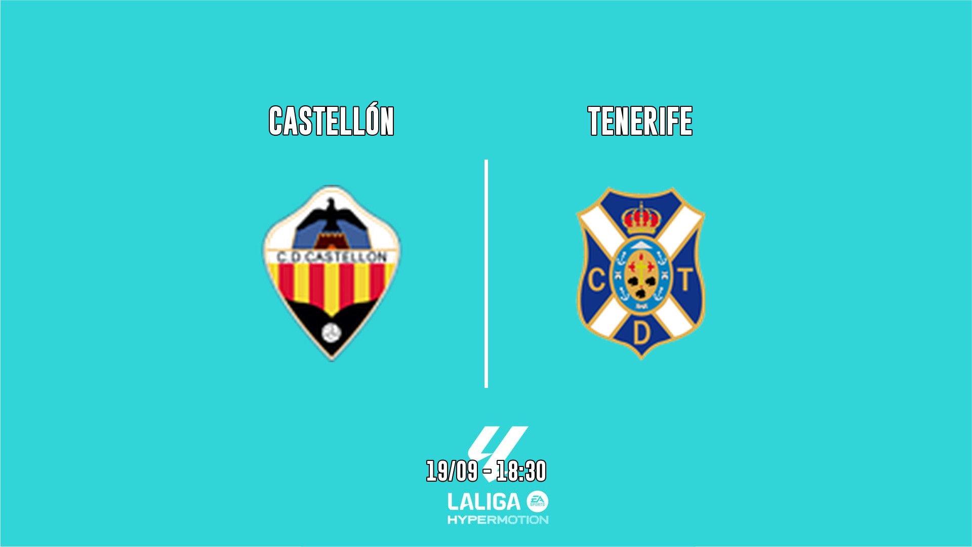 Cartel del partido Castellón vs Tenerife