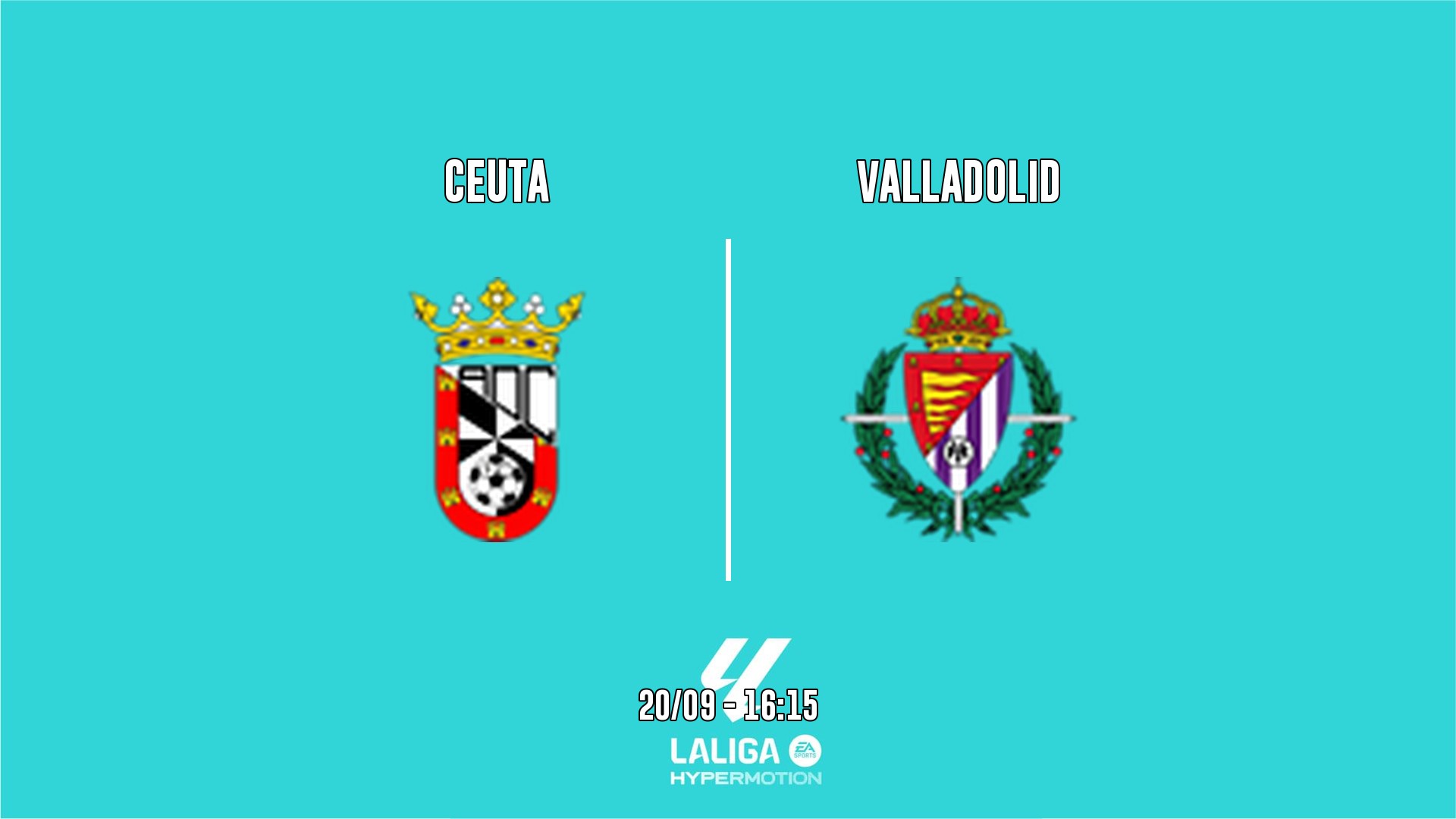 Cartel del partido Real Valladolid vs Ceuta