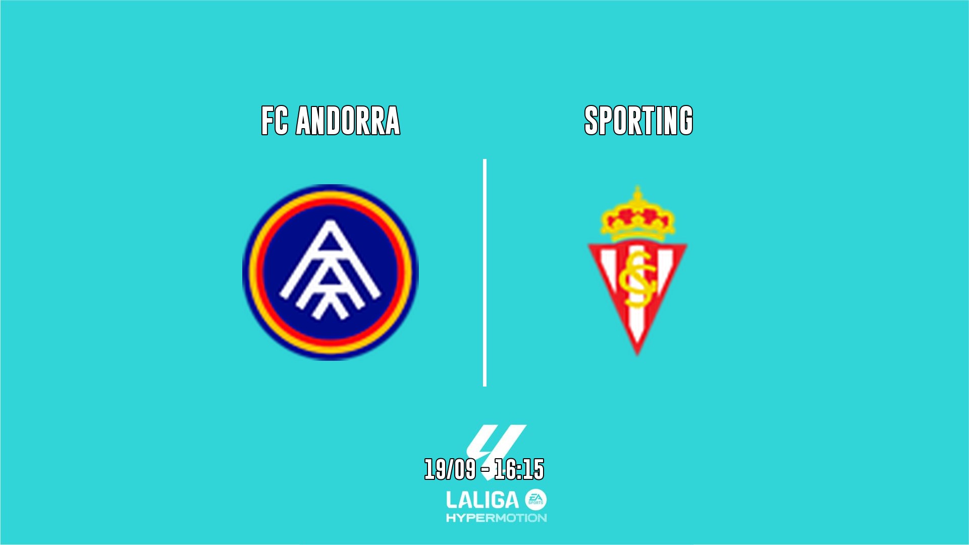 Cartel del partido Andorra vs Sporting