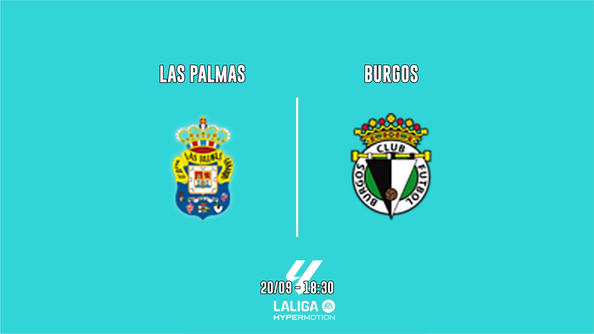 Cartel del partido Las Palmas vs Burgos