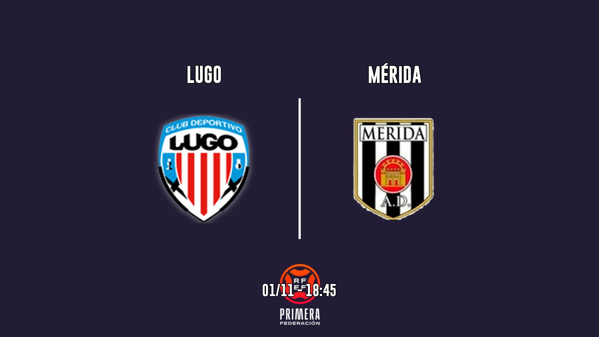 Cartel del partido Lugo vs Mérida