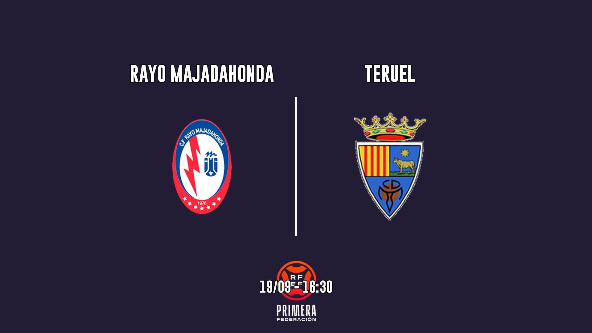 Cartel del partido Rayo Majadahonda vs Teruel