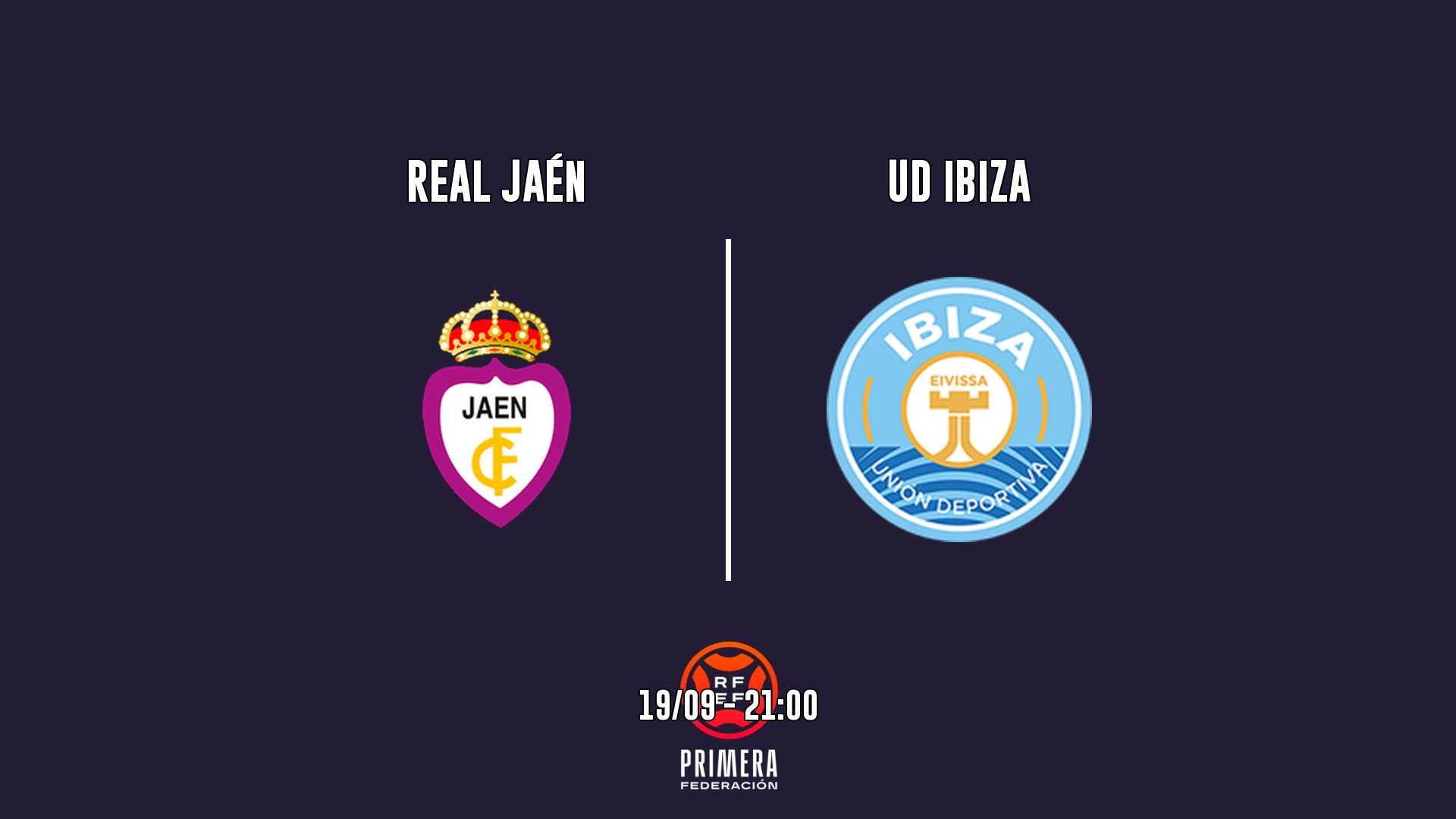 Cartel del partido UD Ibiza-Eivissa vs UD Ibiza
